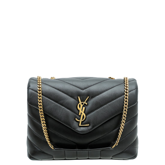 YSL Black Loulou Small Chain Bag
