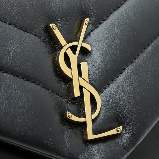 Saint Laurent Ysl Loulou Small Chain Bag in Grey