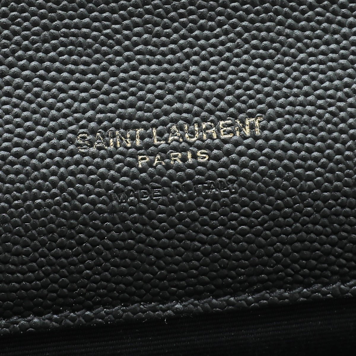 YSL Black Monogram Envelope Flap Mix Quilted Pouch