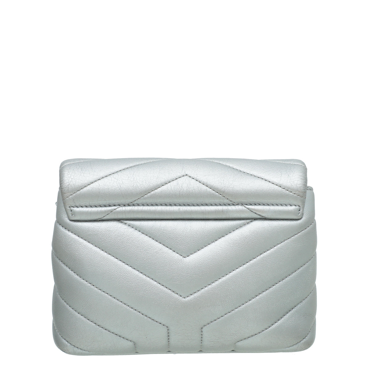 YSL Metallic Grey LouLou Toy Bag-YSL-THE CLOSET