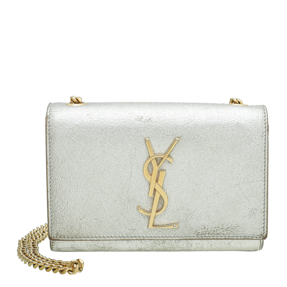 YSL Champagne Monogram Kate Chain Mini Bag-YSL-THE CLOSET