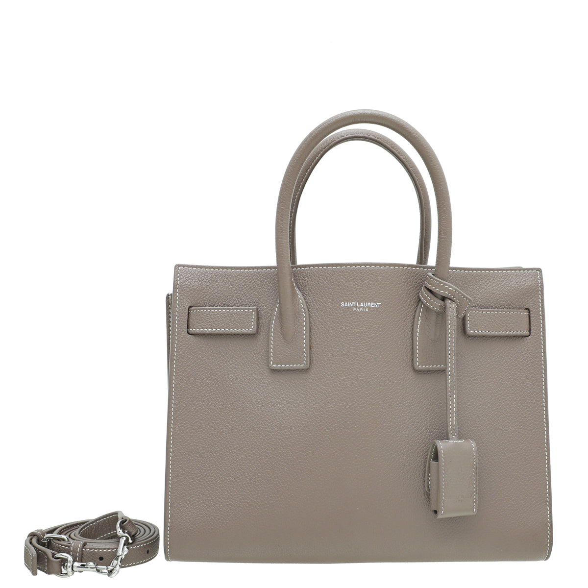 YSL Etoupe Sac De Jour Topstitch Bag-YSL-THE CLOSET