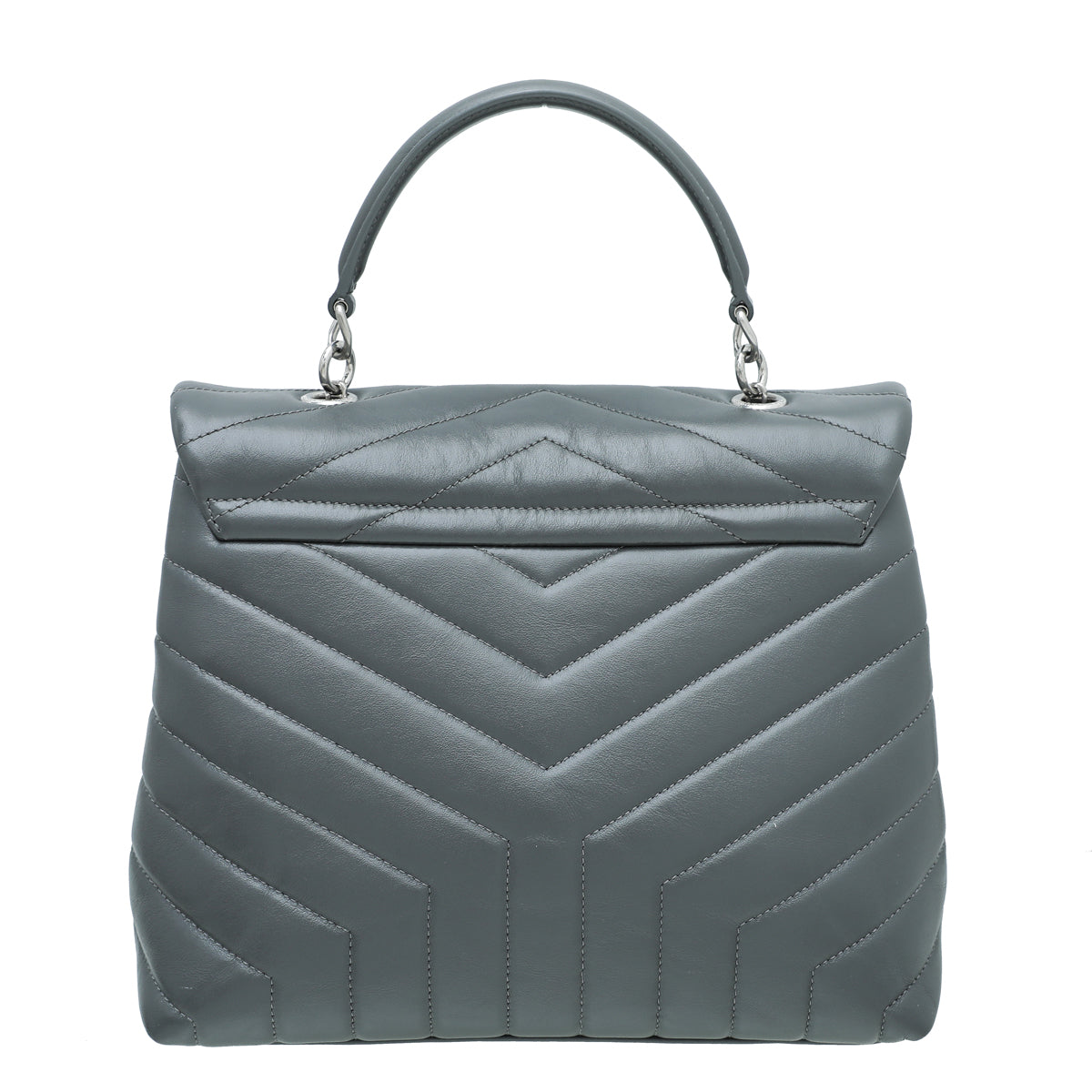 YSL Grey LouLou Medium Satchel Bag-YSL-THE CLOSET