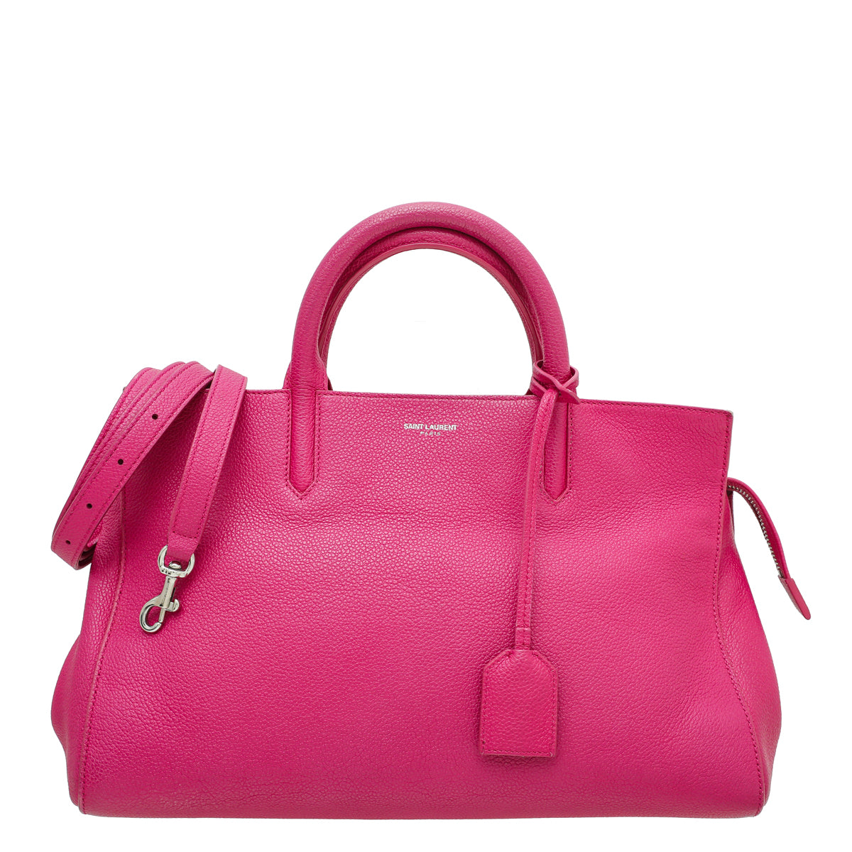 YSL Fuchsia Rive Gauche Cabas Small Tote Bag-YSL-THE CLOSET