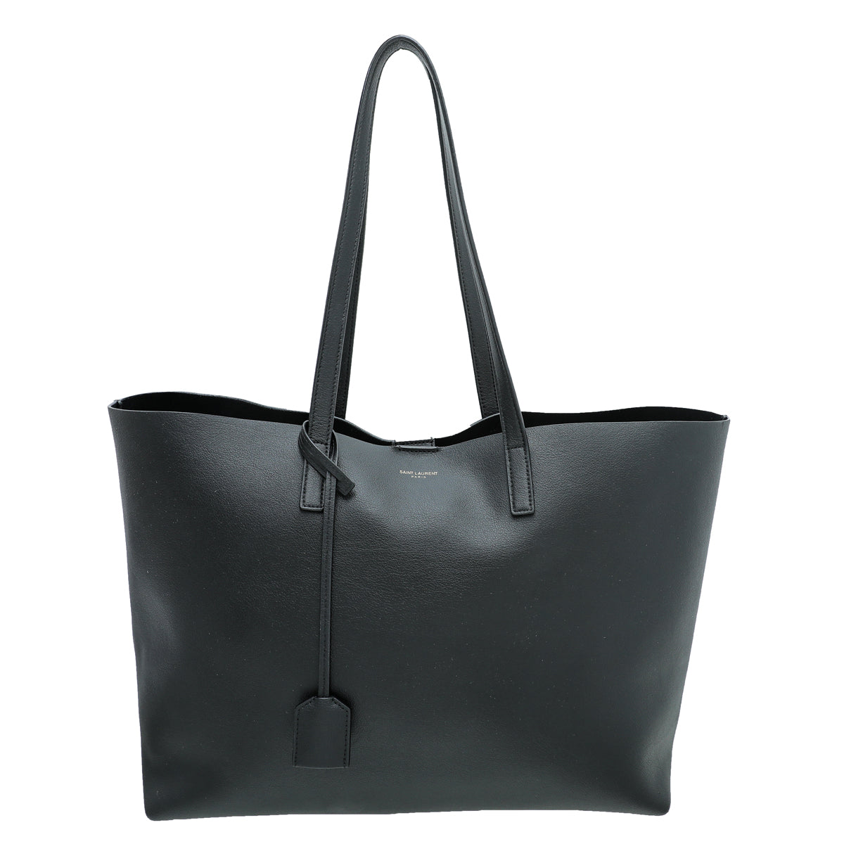 YSL Black E/W Supple Shopping Bag-YSL-THE CLOSET