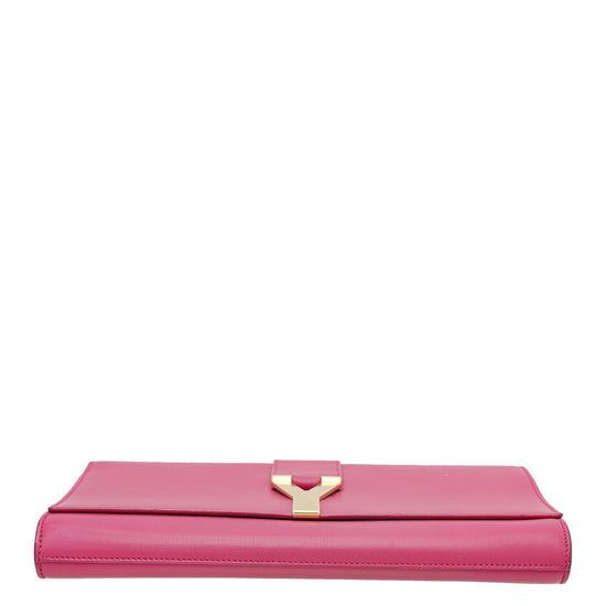 YSL Fuchsia Y-Ligne Clutch