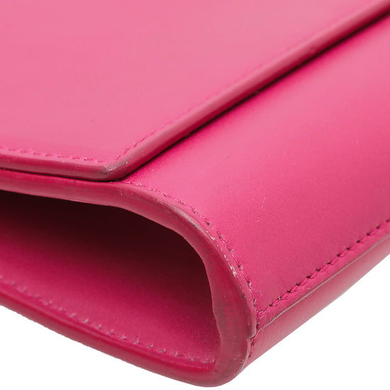 YSL Fuchsia Y-Ligne Clutch