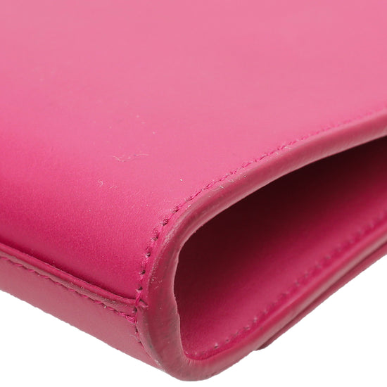 YSL Fuchsia Y-Ligne Clutch