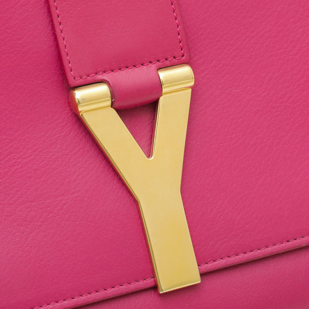 YSL Fuchsia Y-Ligne Clutch