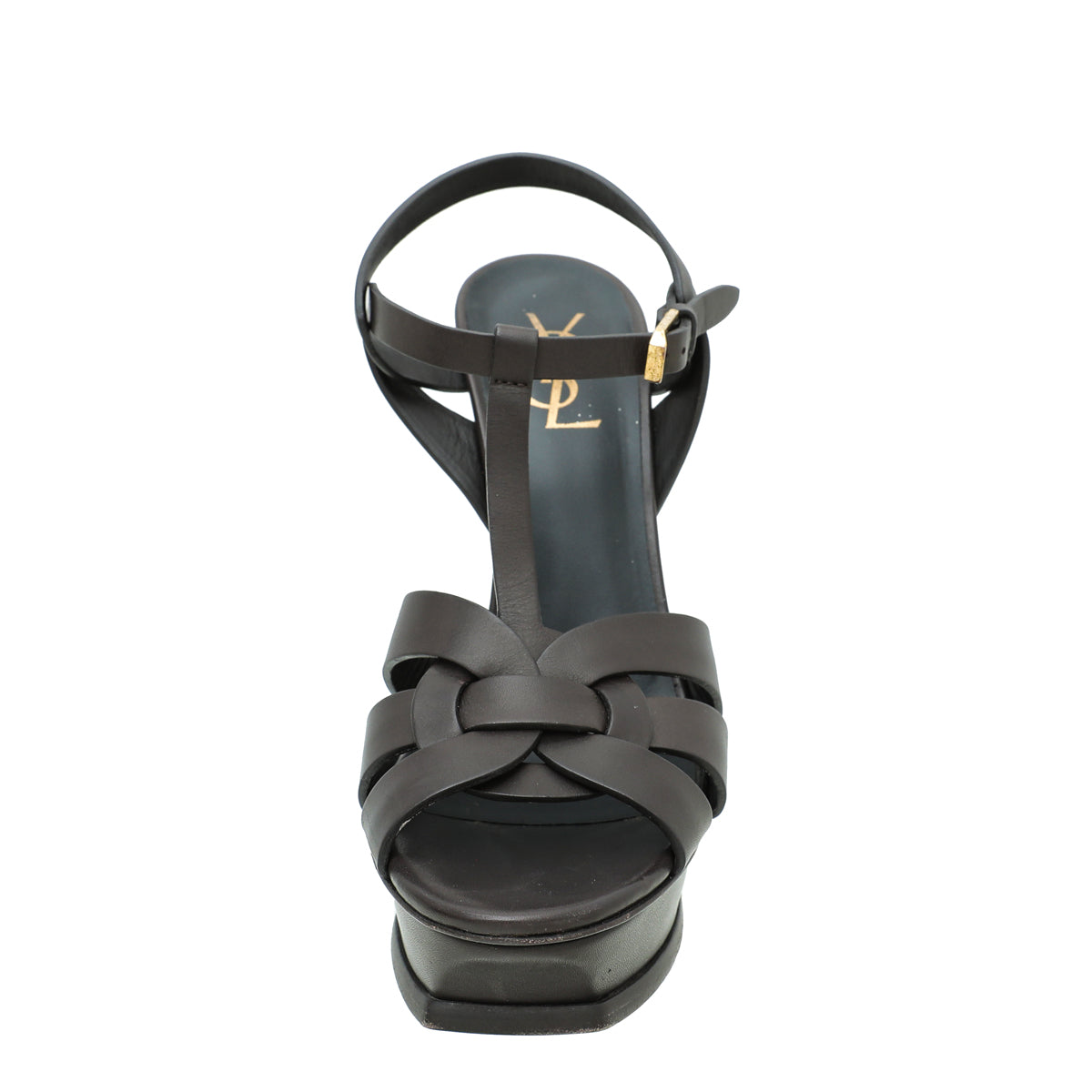 YSL Chocolate Tribute Sandal 40-YSL-THE CLOSET