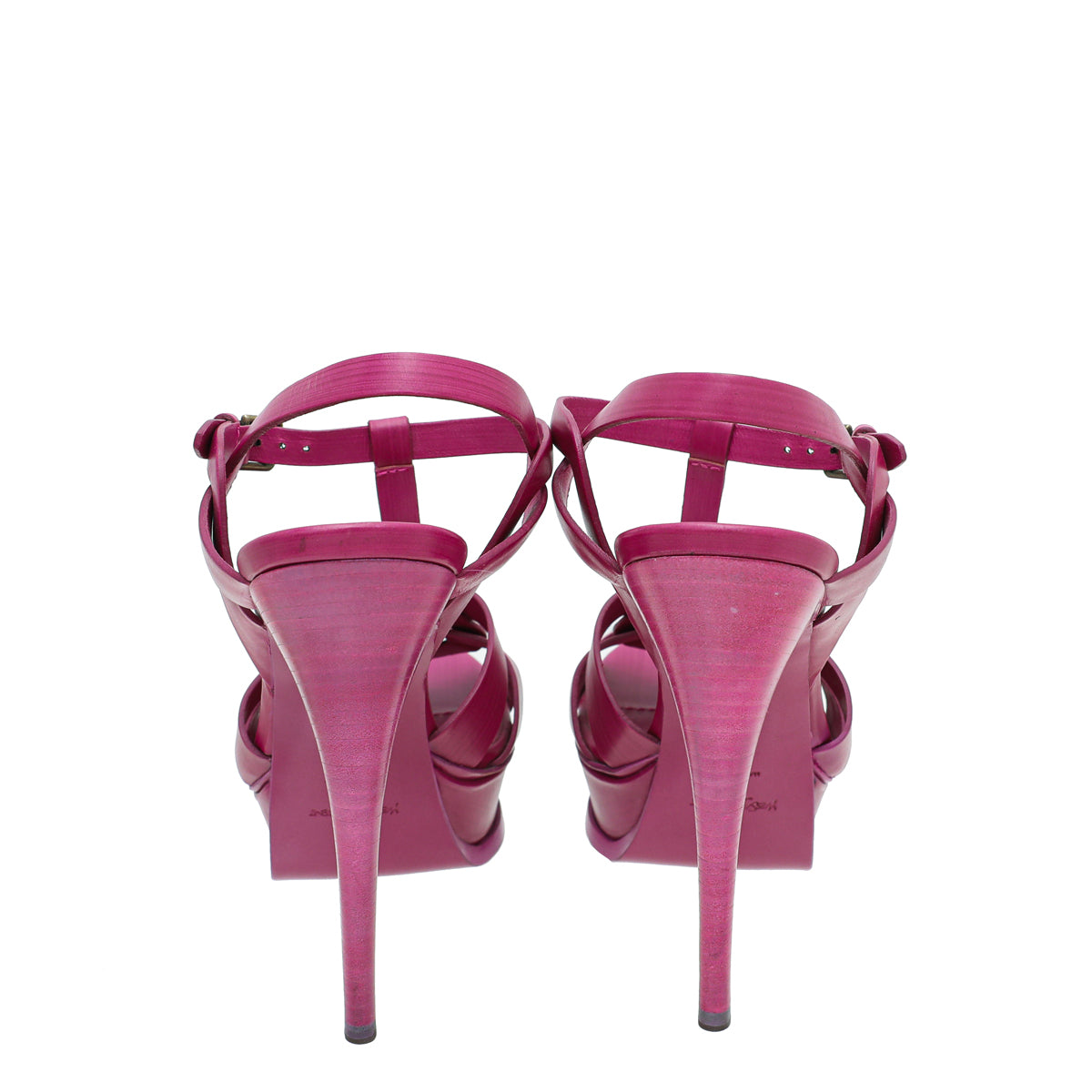 YSL Pink Tribute High Heel Sandals 38
