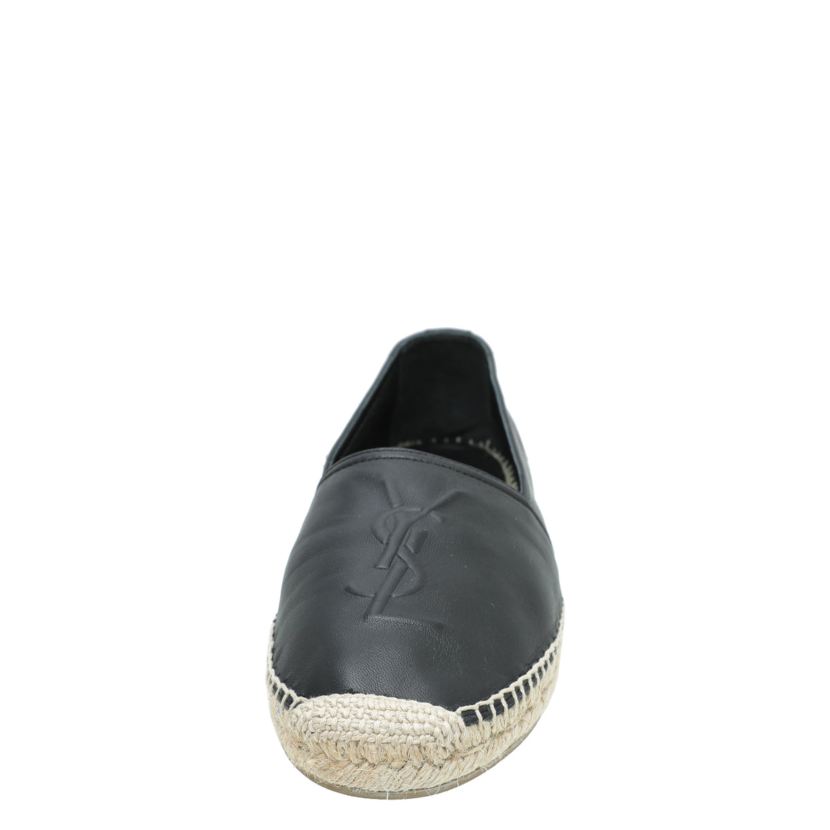 YSL Black Monogram Espadrille 39-YSL-THE CLOSET
