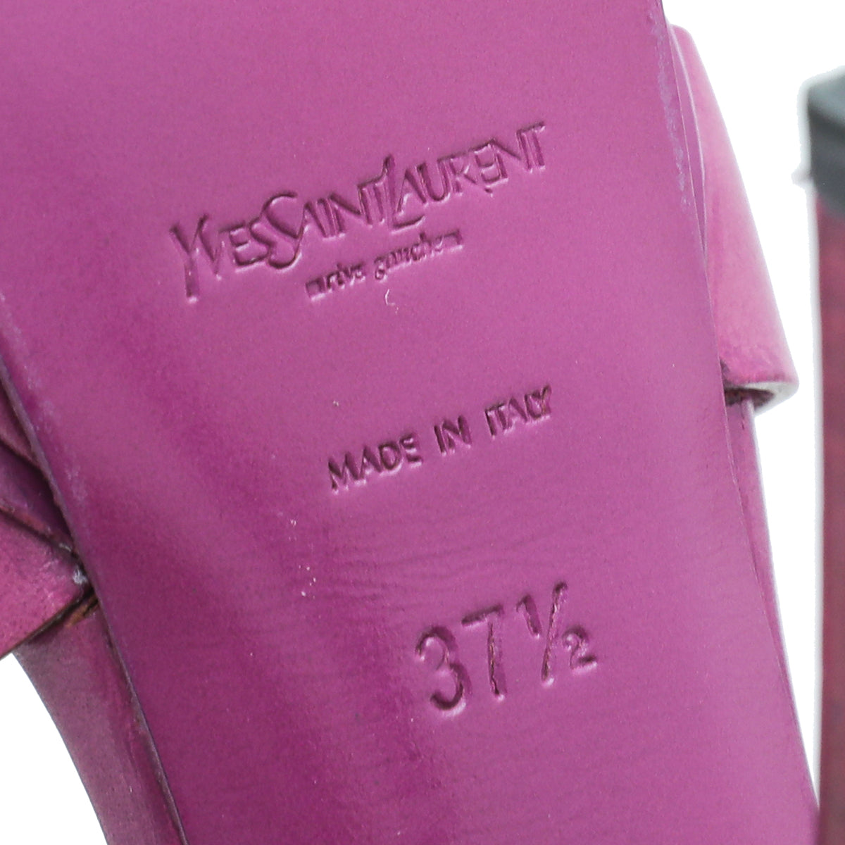 YSL Violet Tribute Sandal 37.5-YSL-THE CLOSET