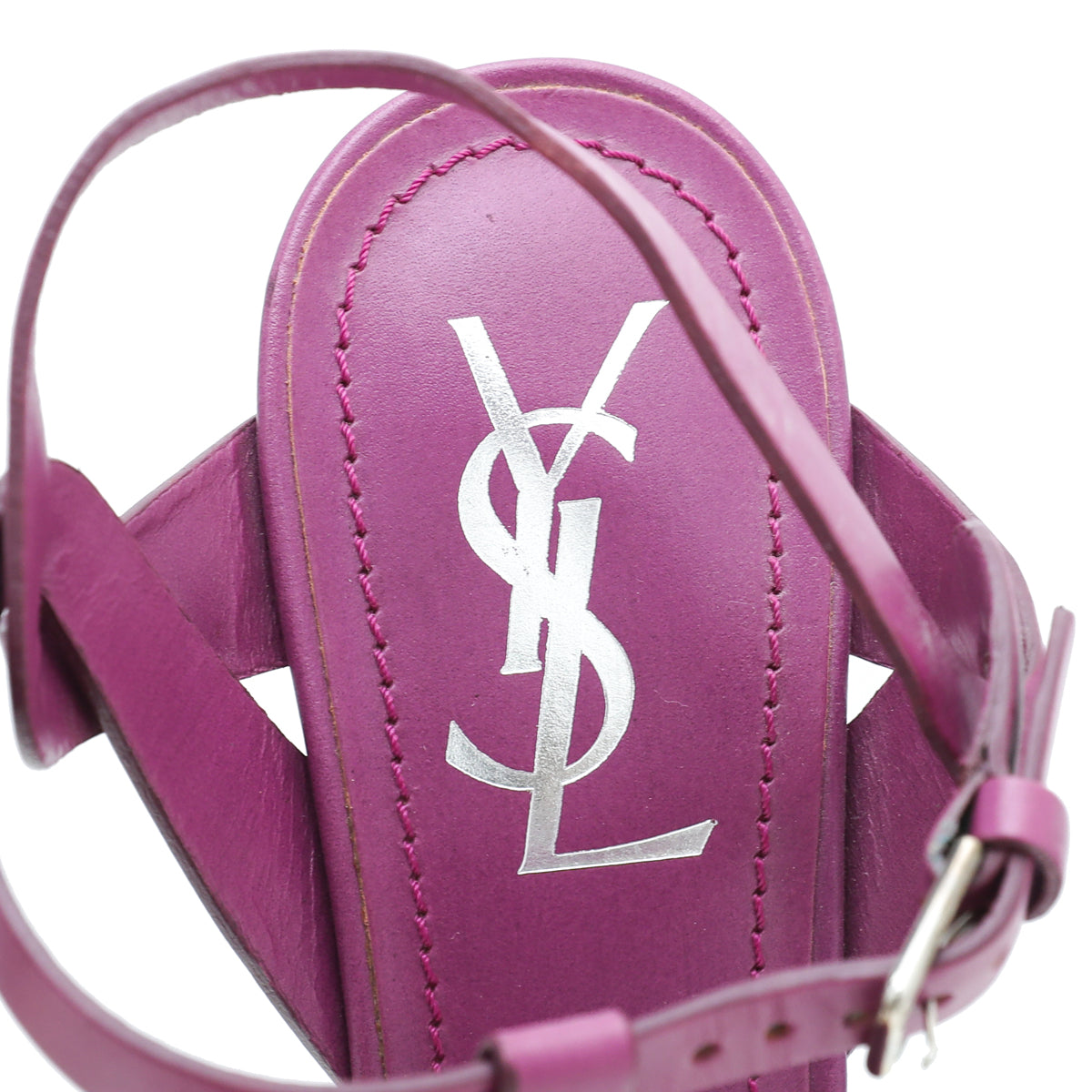 YSL Violet Tribute Sandal 37.5-YSL-THE CLOSET