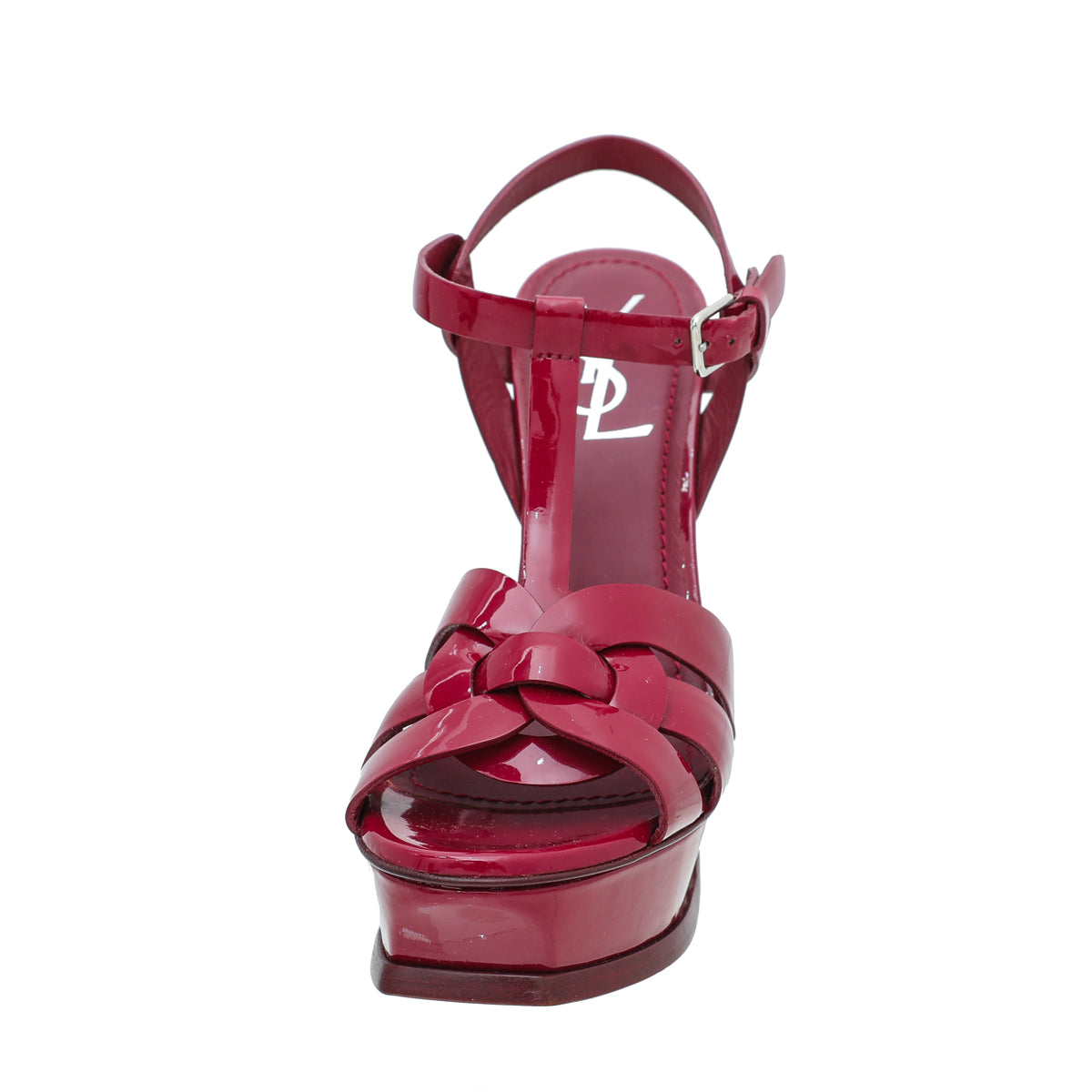 YSL Dark Red Tribute High Heel Sandals 37.5-YSL-THE CLOSET