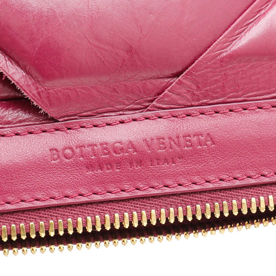 Bottega Veneta - Bottega Veneta Amaranto Maxi Intrecciato Padded Pouch Clutch | The Closet