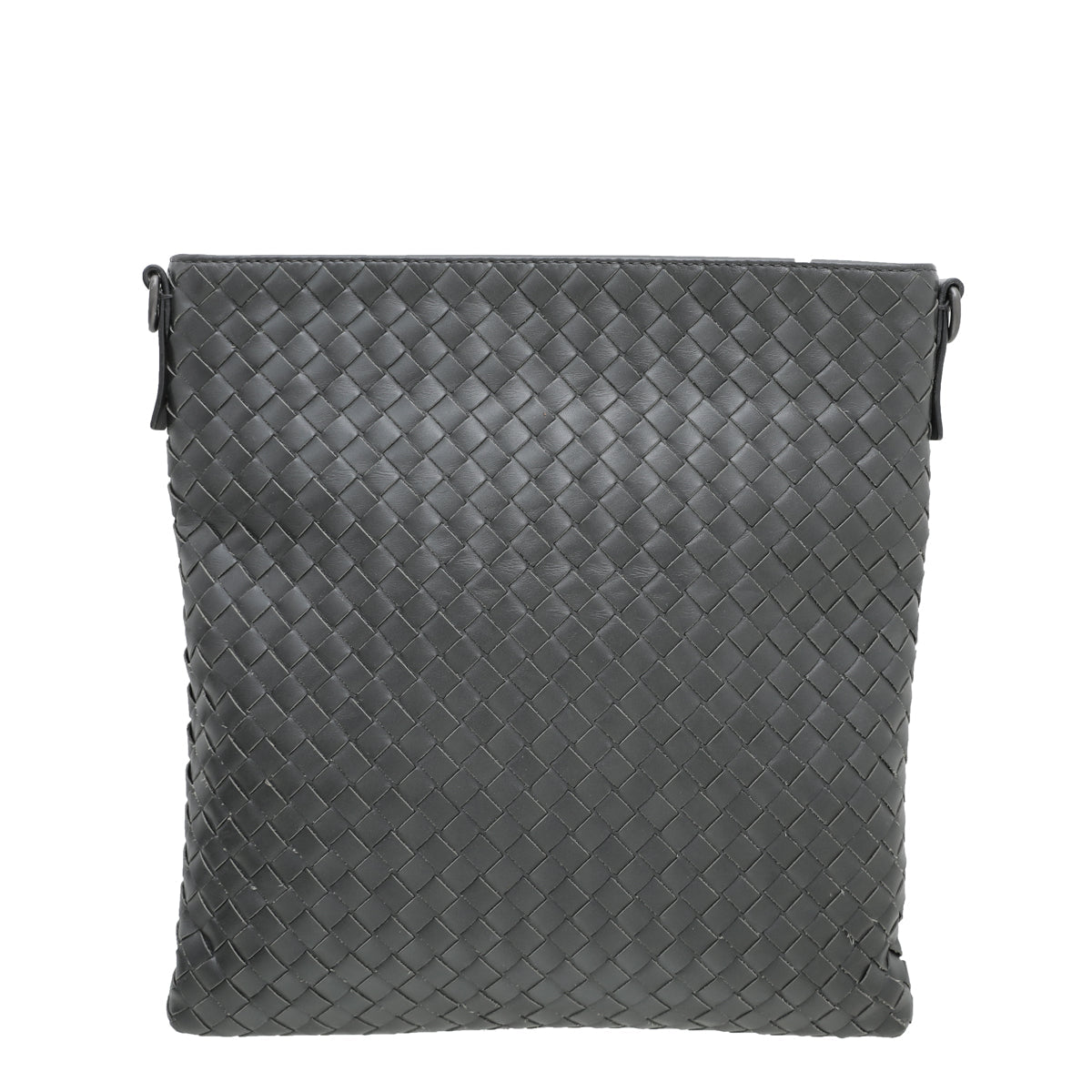 Bottega Veneta Asphalt Intrecciato Nappa Messenger Crossbody Bag-Bottega Veneta-THE CLOSET