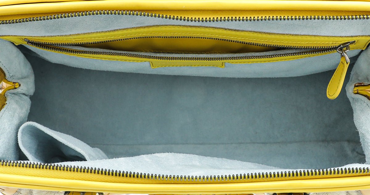 Bottega Veneta Bicolor Embroidered Intrecciato Tote Bag-Bottega Veneta-THE CLOSET