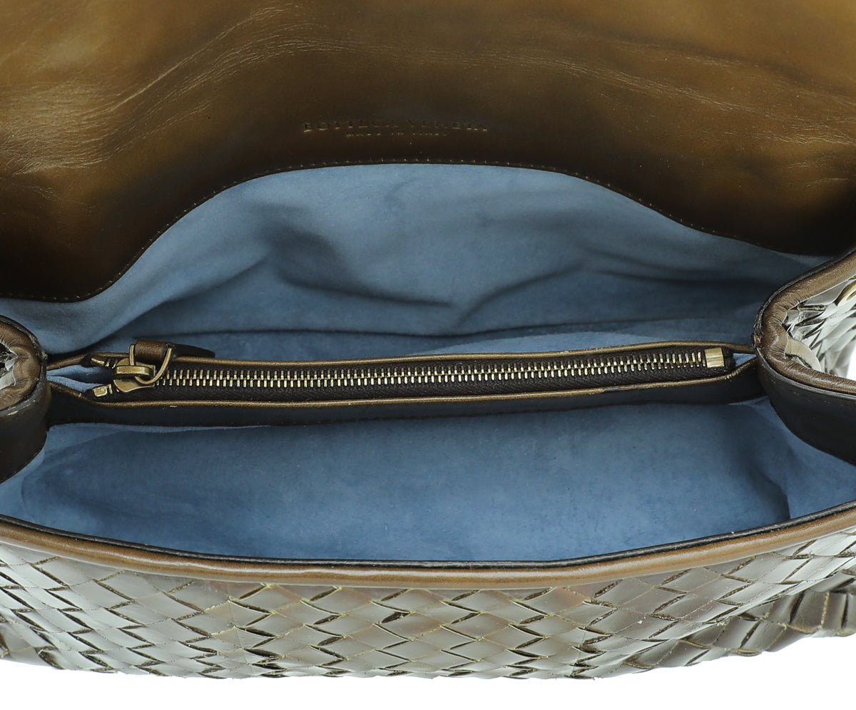 Bottega Veneta Bicolor Flap Clutch-Bottega Veneta-THE CLOSET