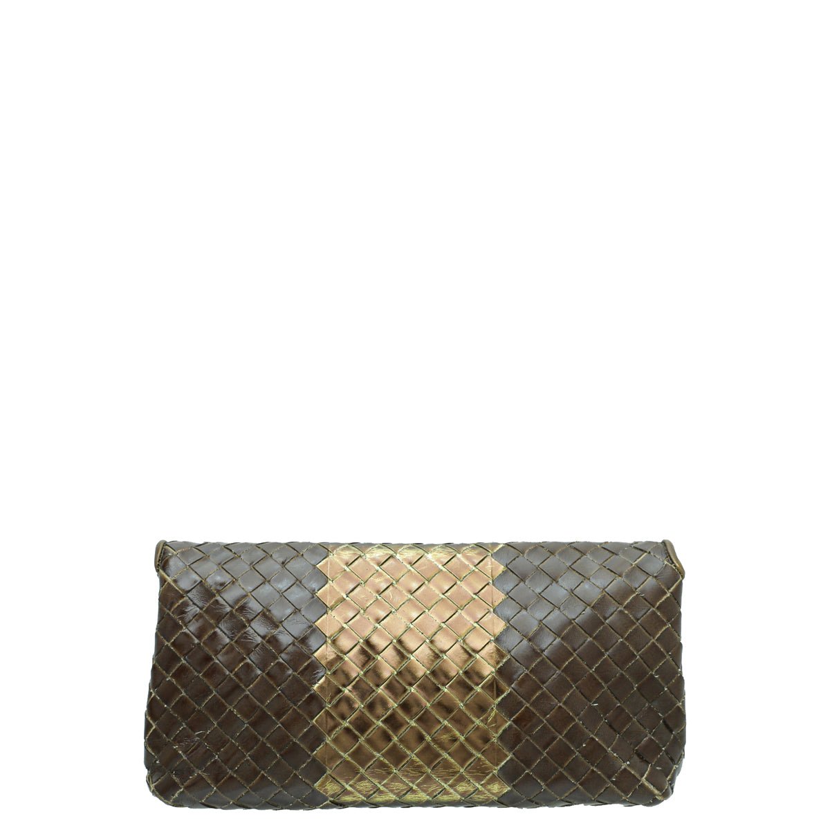 Bottega Veneta Bicolor Flap Clutch-Bottega Veneta-THE CLOSET