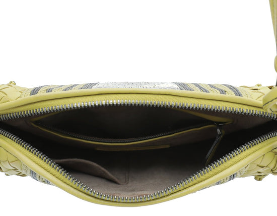 Celine - Bottega Veneta Bicolor Intrecciato Nappa Snakeskin Nodini Crossbody Bag | The Closet