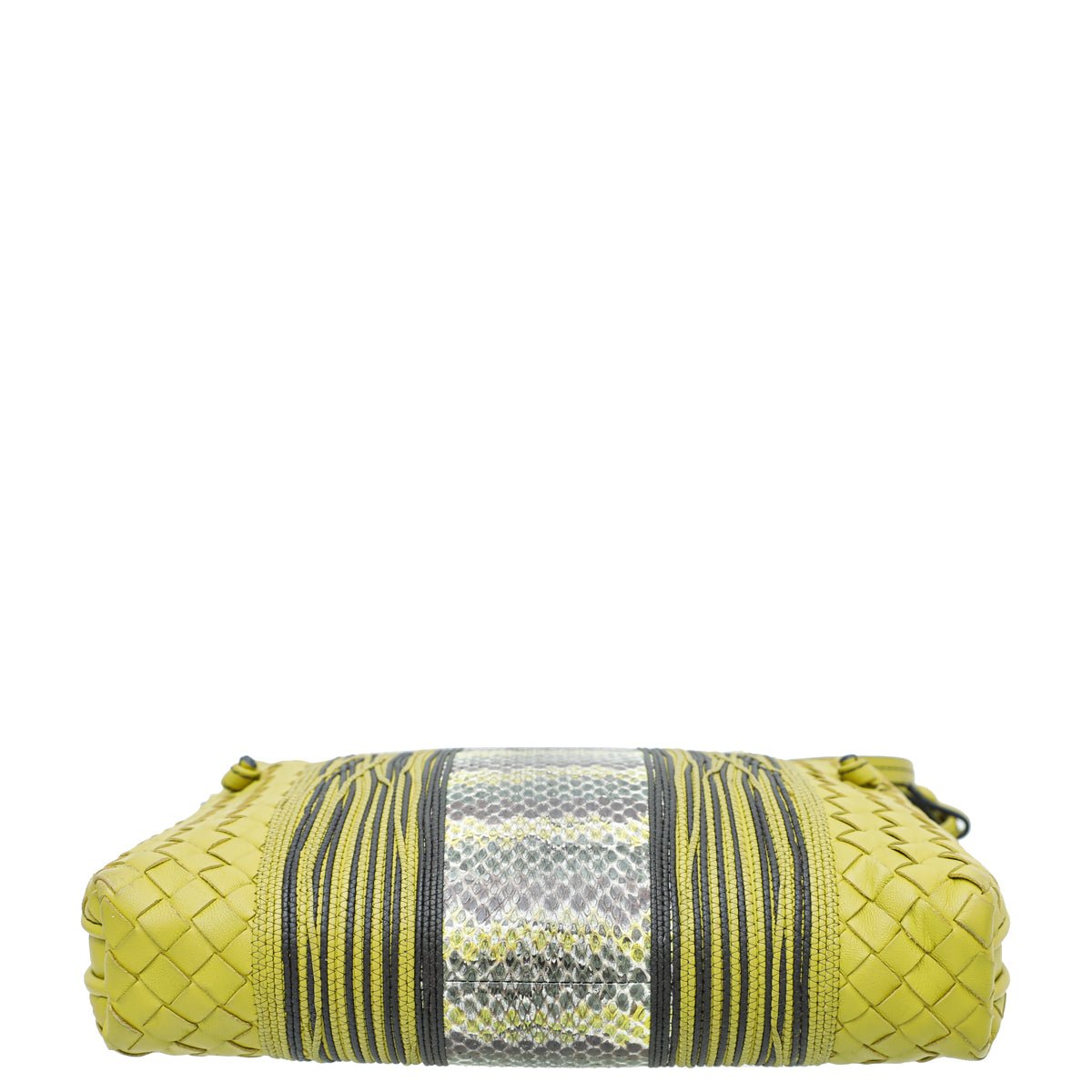 Bottega Veneta Bicolor Intrecciato Nappa Snakeskin Nodini Crossbody Bag-Celine-THE CLOSET