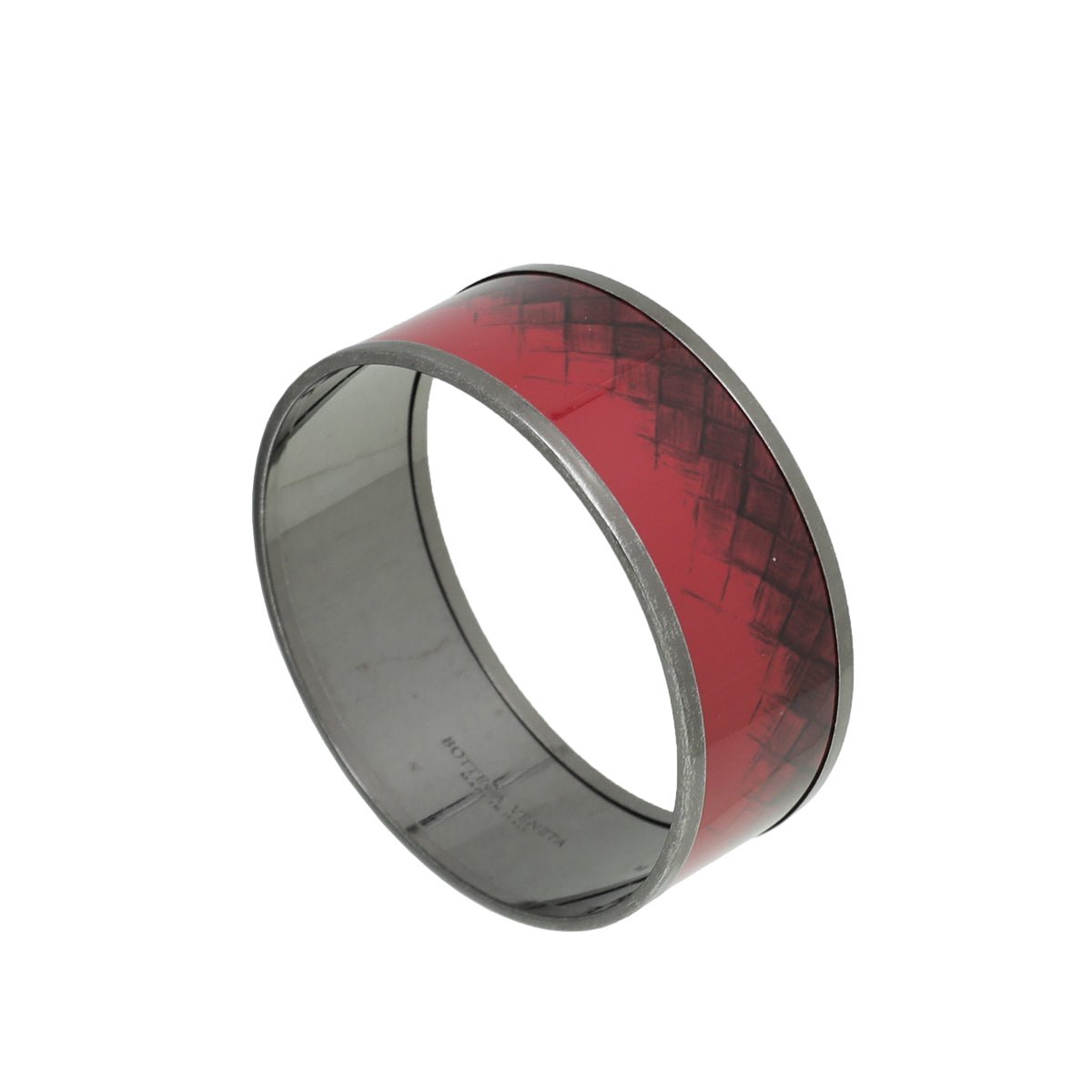 Bottega Veneta Bicolor Woven Print Enamel Bracelet-Bottega Veneta-THE CLOSET