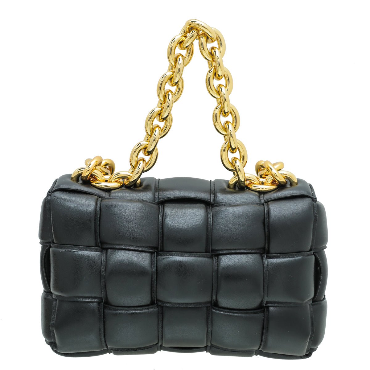 Bottega Veneta Black Cassette Chain Bag-Bottega Veneta-THE CLOSET