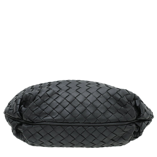 thecloset.uae - Bottega Veneta Black Intrecciato Nappa Crossbody Bag | The Closet