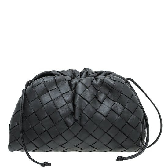 Bottega veneta intrecciato nappa mini pouch bag black – The Closet