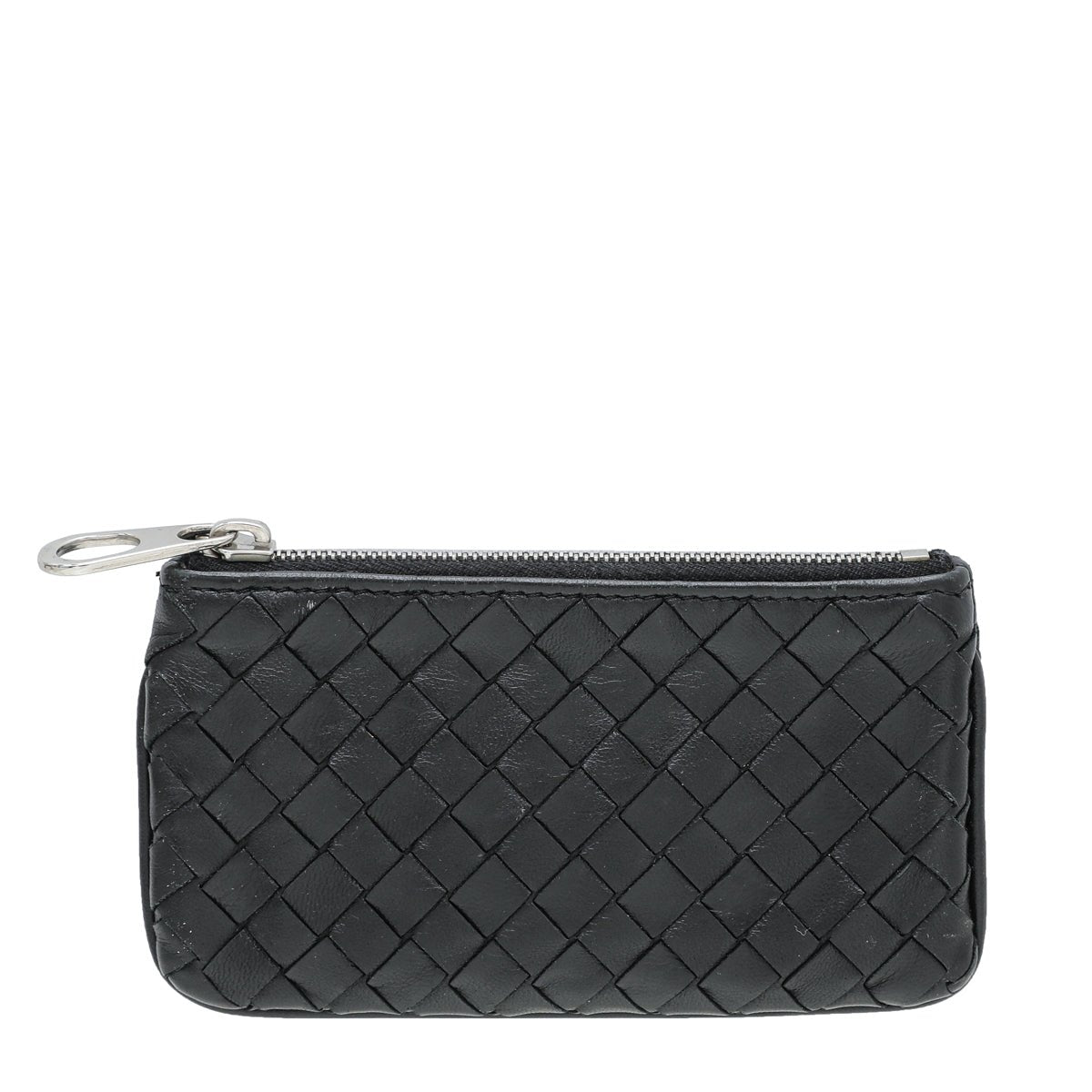 Bottega Veneta Black Intrecciato Pouch-Bottega Veneta-THE CLOSET