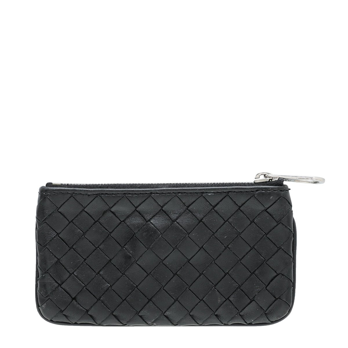 Bottega Veneta Black Intrecciato Pouch-Bottega Veneta-THE CLOSET