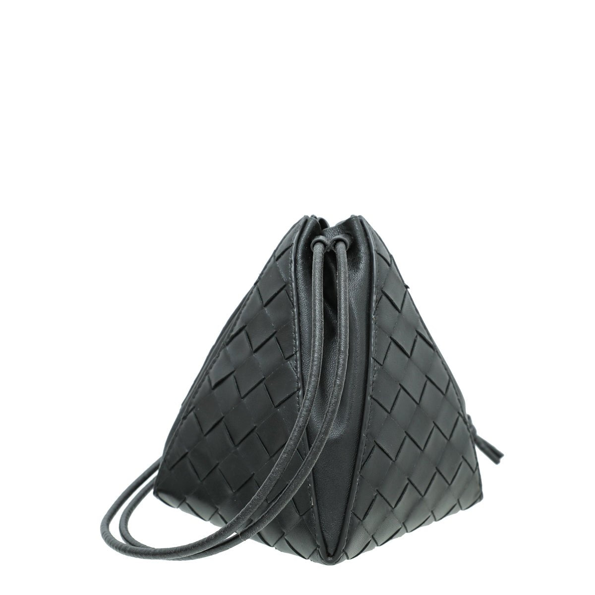 Bottega Veneta Black Intrecciato The Mini Knot Bucket Mini Bag-Bottega Veneta-THE CLOSET