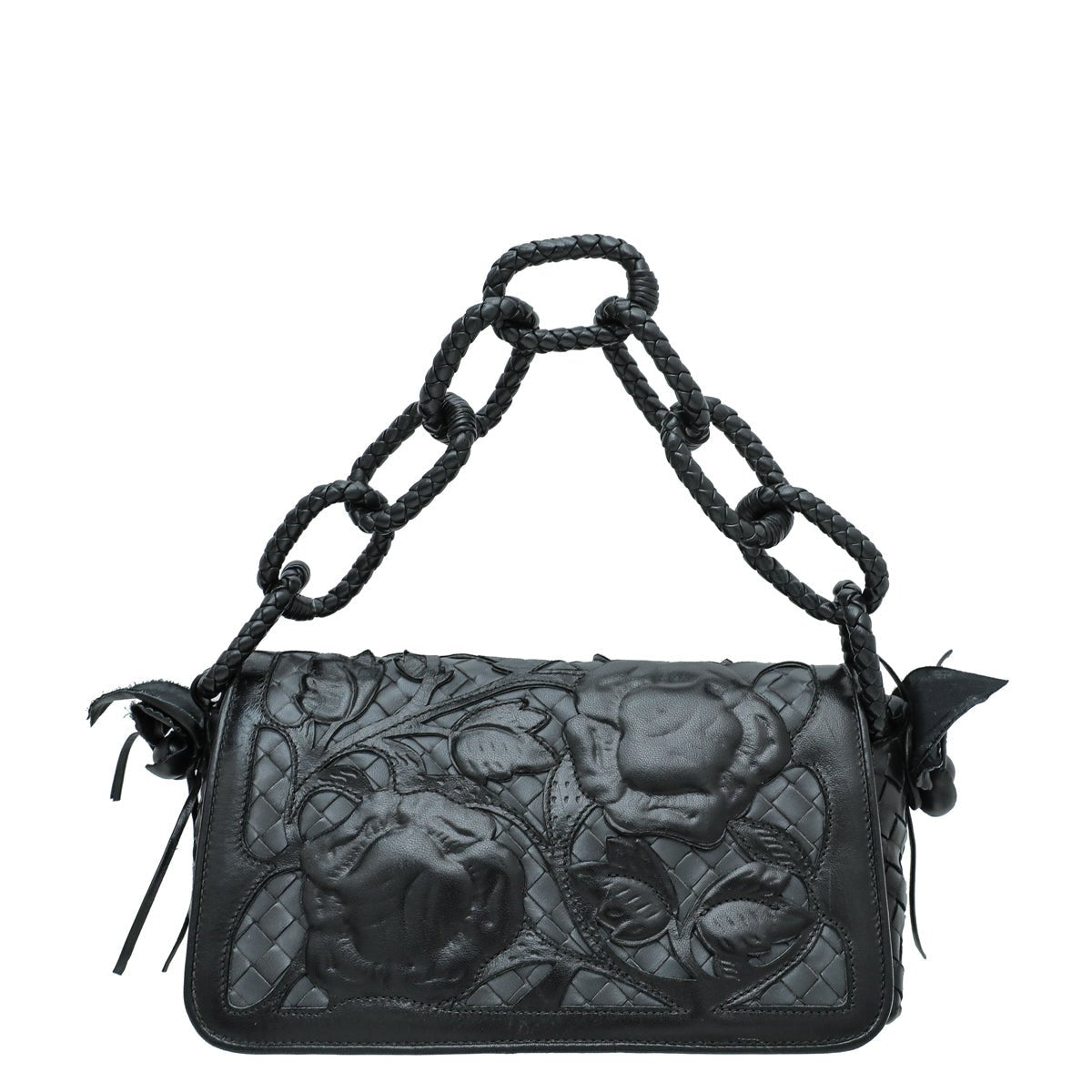 Bottega Veneta Black Ltd. Ed. Floral Sienna Bag-Bottega Veneta-THE CLOSET