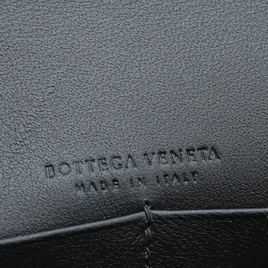 Bottega Veneta - Bottega Veneta Black Multicolor Perforated Details Chain Wallet | The Closet