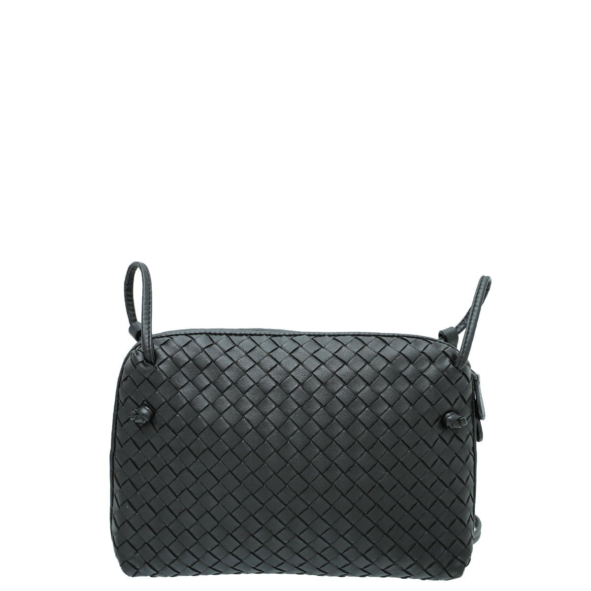 Bottega Veneta Black Nodini Crossbody Bag-Bottega Veneta-THE CLOSET
