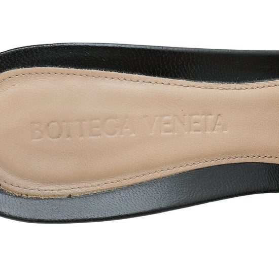 Bottega Veneta - Bottega Veneta Black Stretch Mules 36.5 | The Closet