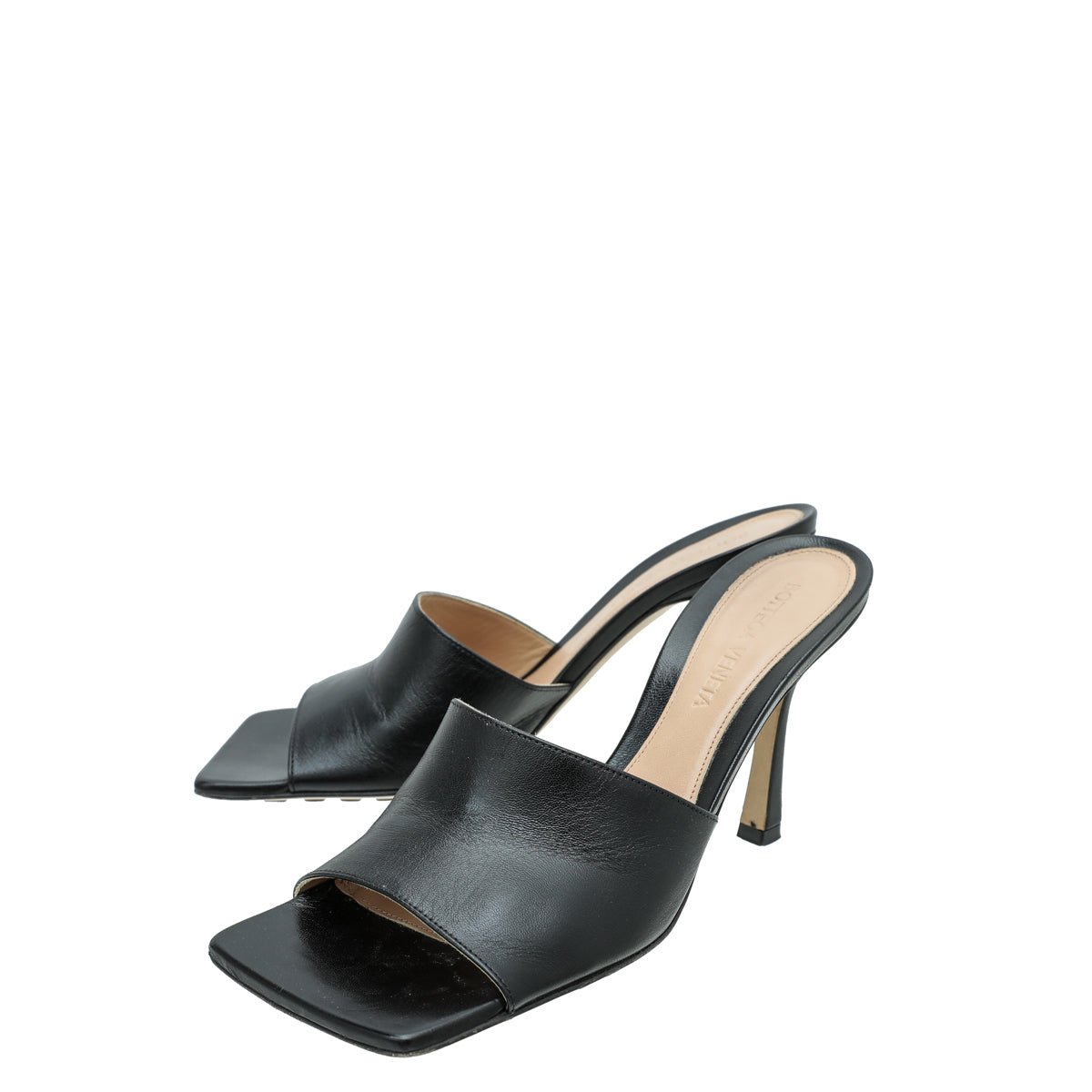 Bottega Veneta Black Stretch Mules 36.5-Bottega Veneta-THE CLOSET
