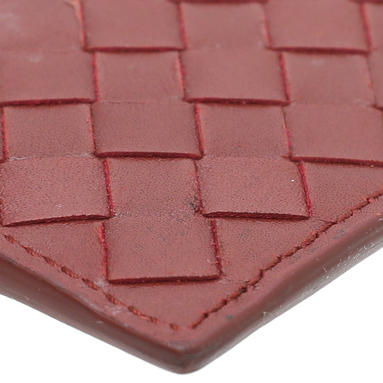 Bottega Veneta - Bottega Veneta Brown Intrecciato Card Holder | The Closet