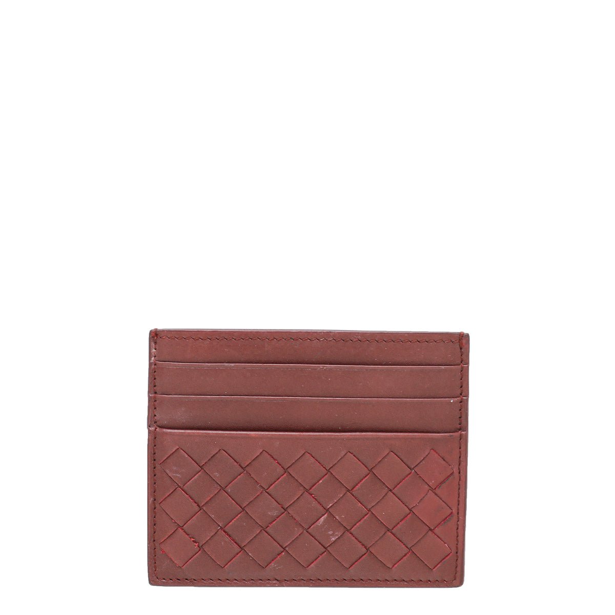 Bottega Veneta Brown Intrecciato Card Holder-Bottega Veneta-THE CLOSET