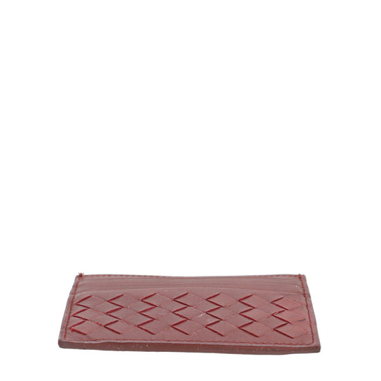 Bottega Veneta - Bottega Veneta Brown Intrecciato Card Holder | The Closet