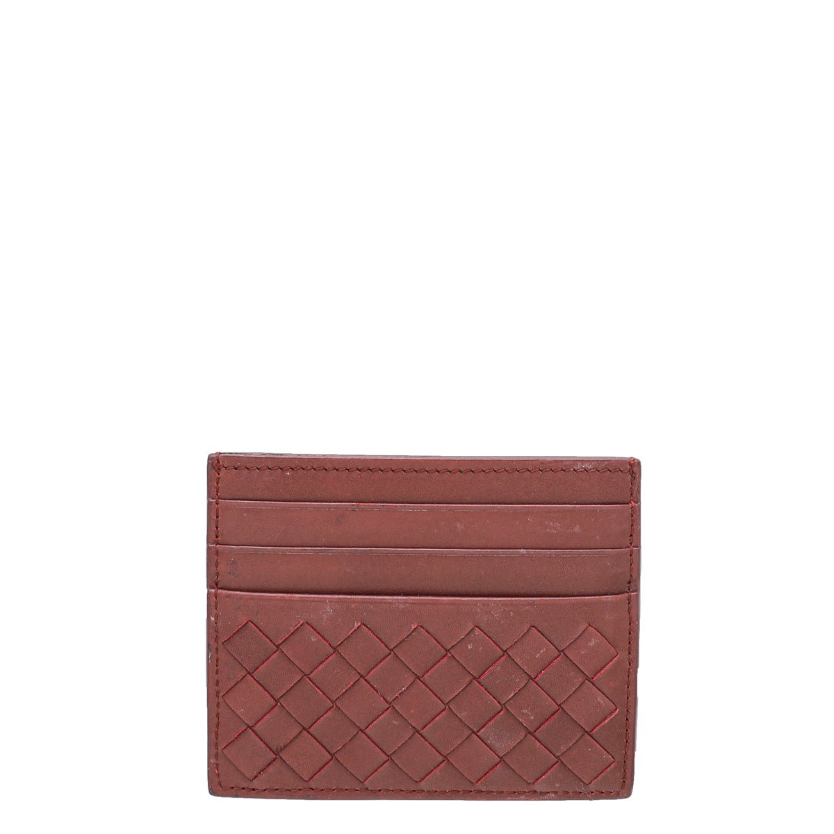Bottega Veneta Brown Intrecciato Card Holder-Bottega Veneta-THE CLOSET