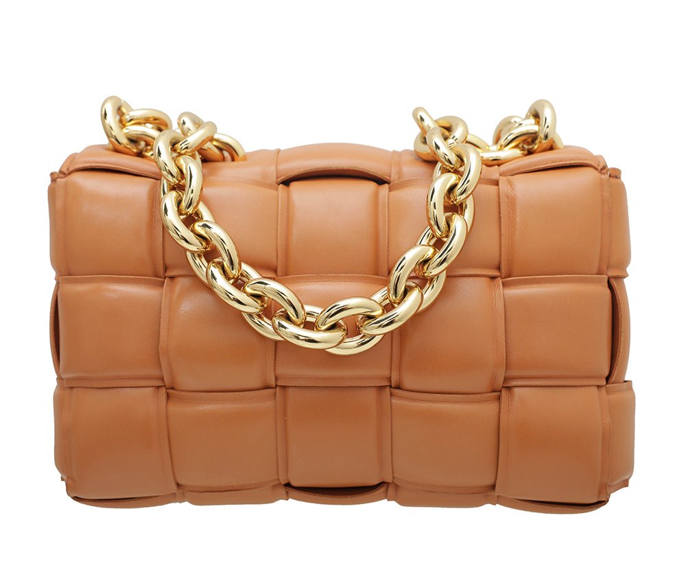 Bottega Veneta Caramel Cassette Flap Bag-Bottega Veneta-THE CLOSET