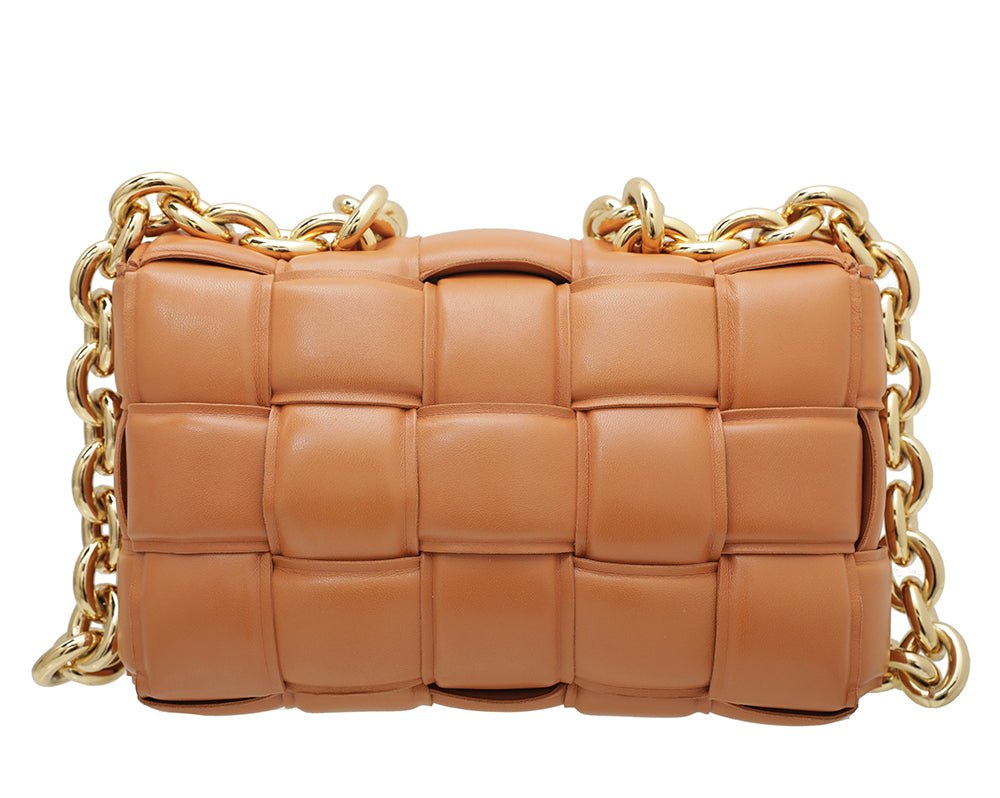 Bottega Veneta Caramel Cassette Flap Bag-Bottega Veneta-THE CLOSET