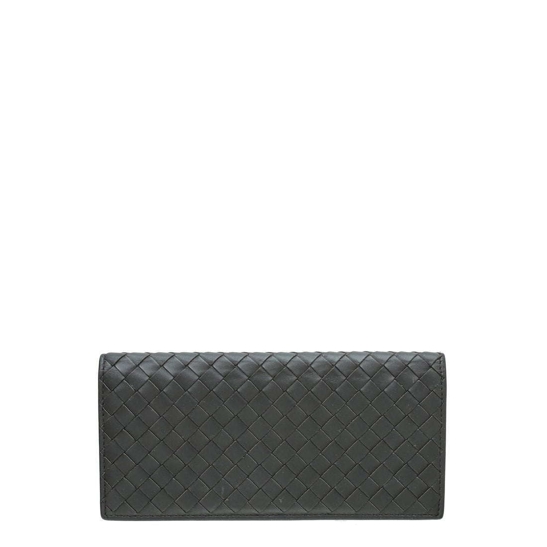 Bottega Veneta Chocolate Intrecciato Yen Wallet-Bottega Veneta-THE CLOSET