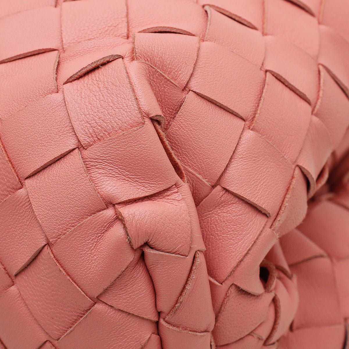 Bottega Veneta Coral Intrecciato Nappa Pouch Clutch-Bottega Veneta-THE CLOSET