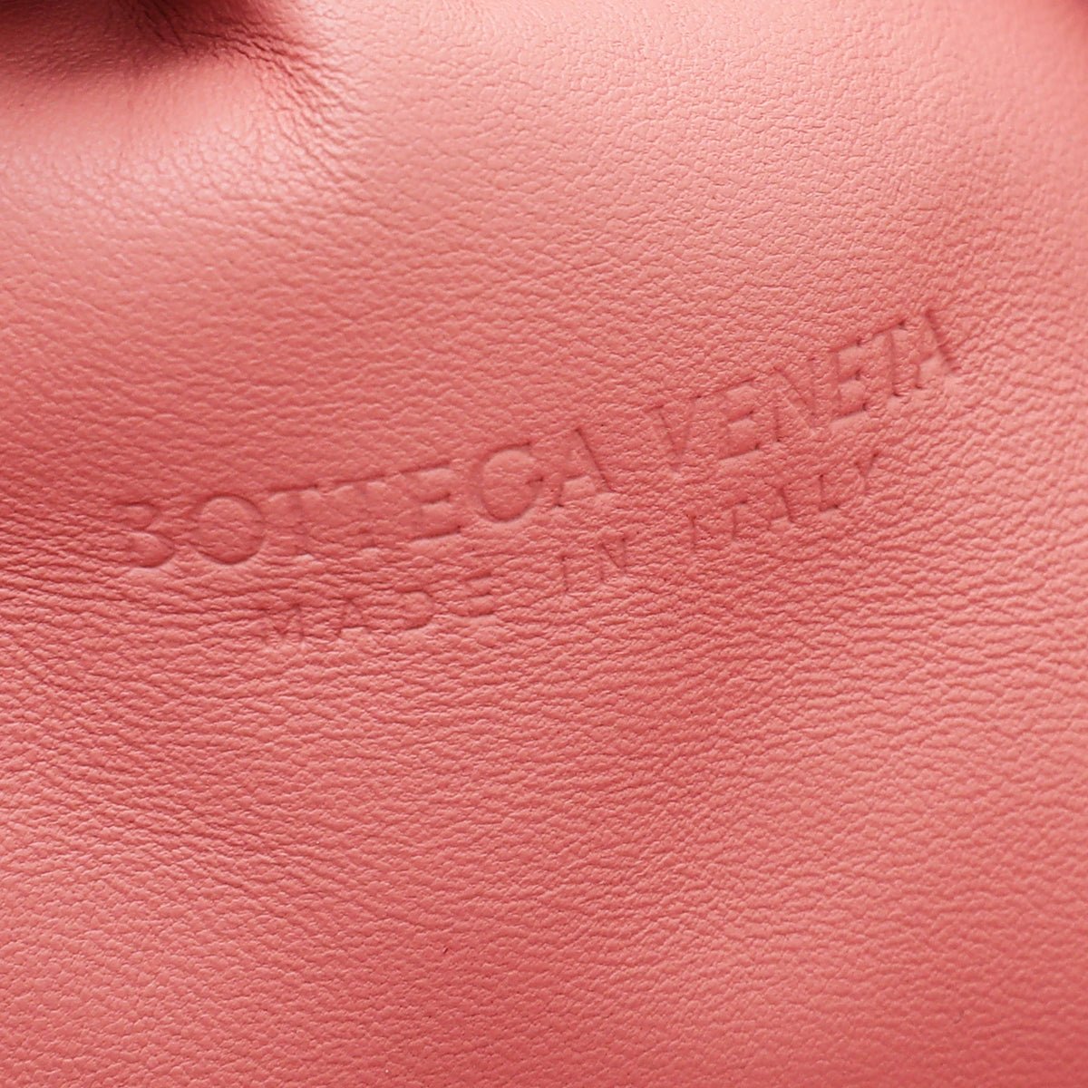 Bottega Veneta Coral Intrecciato Nappa Pouch Clutch-Bottega Veneta-THE CLOSET