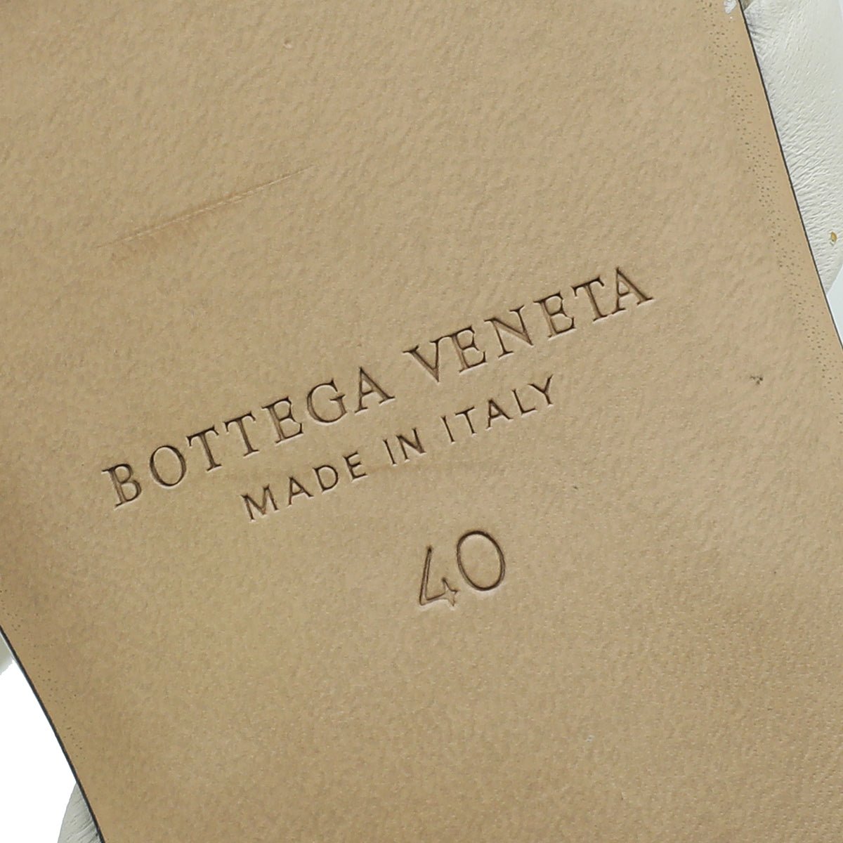 Bottega Veneta - Bottega Veneta Cream Spiral Flat Sandals 40 | The Closet