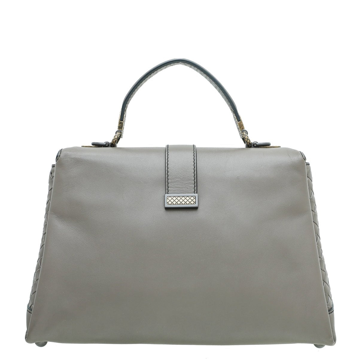 Bottega Veneta Dark Etoupe Piazza Medium Bag-Bottega Veneta-THE CLOSET