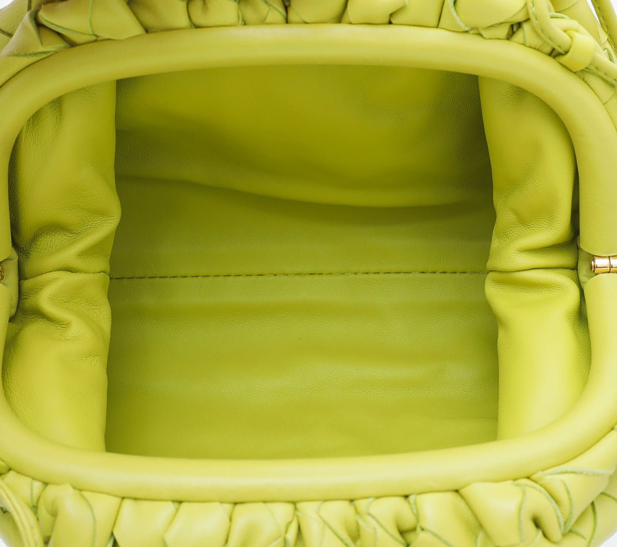 Bottega Veneta Kiwi Intrecciato Nappa Mini Pouch Bag – The Closet